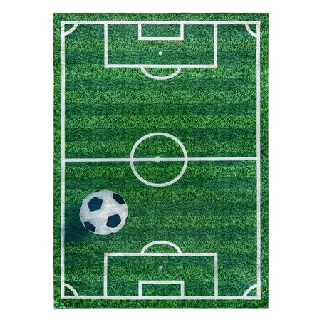 Dywan do prania BAMBINO 51760 Boisko, piłka 160x220 cm