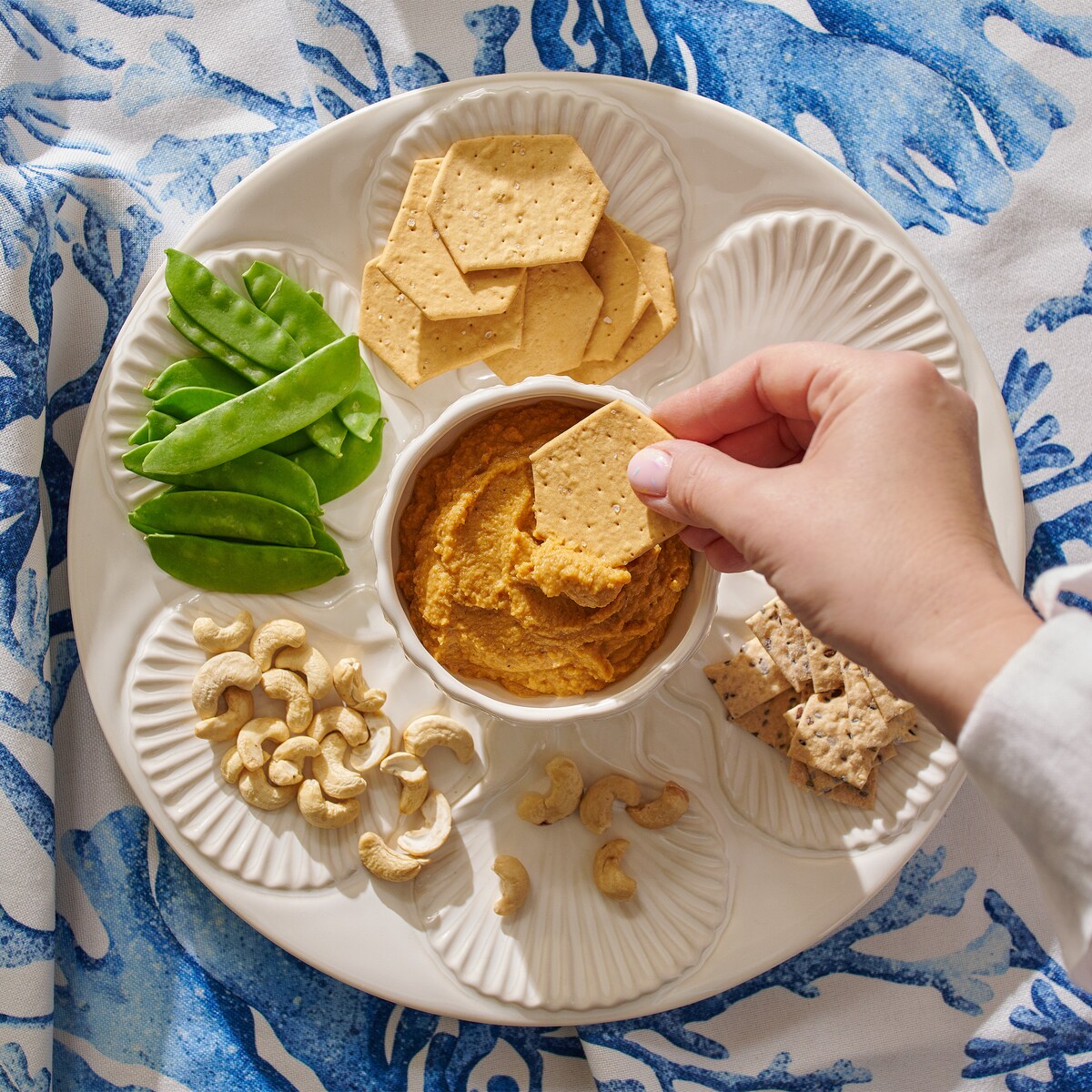 Patera Stellamarina z motywem morskim