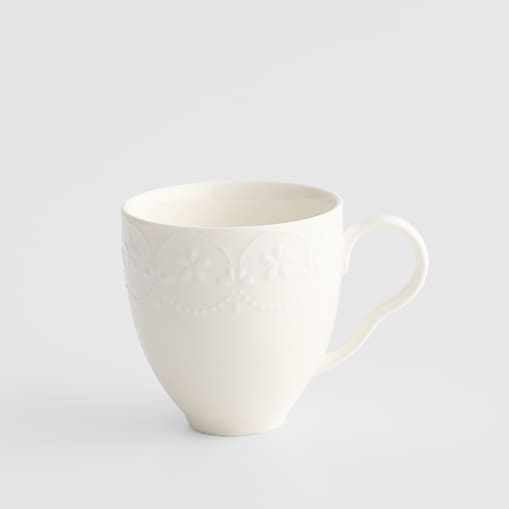 Kubek Lace z motywem kwiatowym