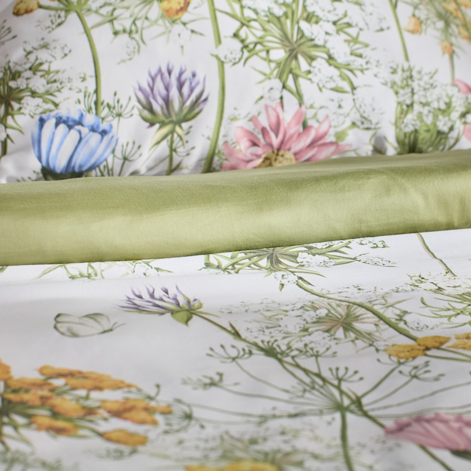 Pościel z bawełny satynowej Koperino 200x220 cm z motywem kwiatowym