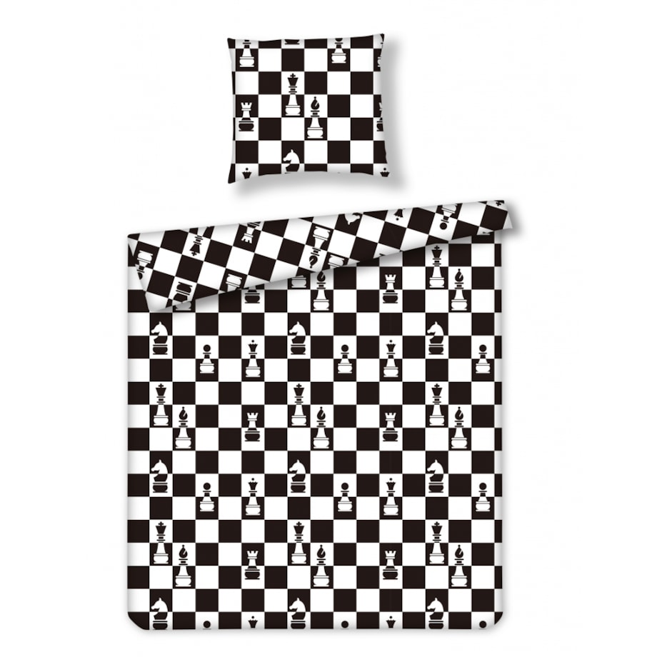 Pościel Bawełniana Checkmate 160x200