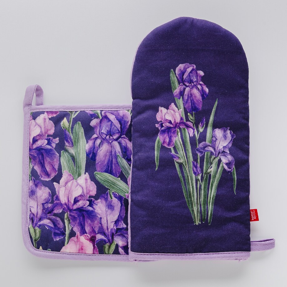 POT HOLDER AND OVEN GLOVE Floralle