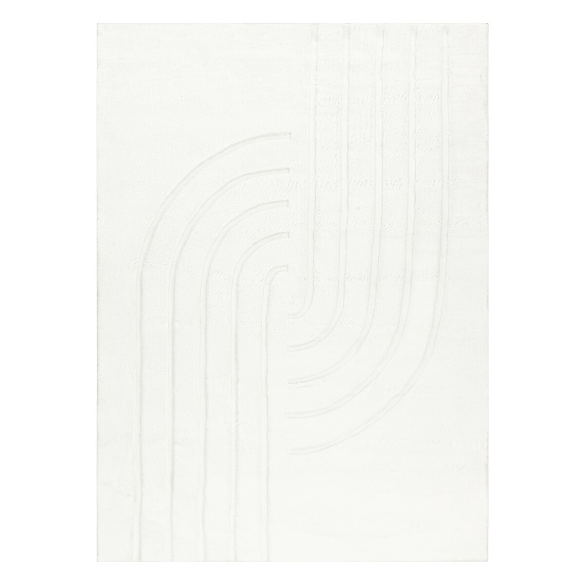 Dywan CURVY biały 11 Curves do prania, 60x100 cm