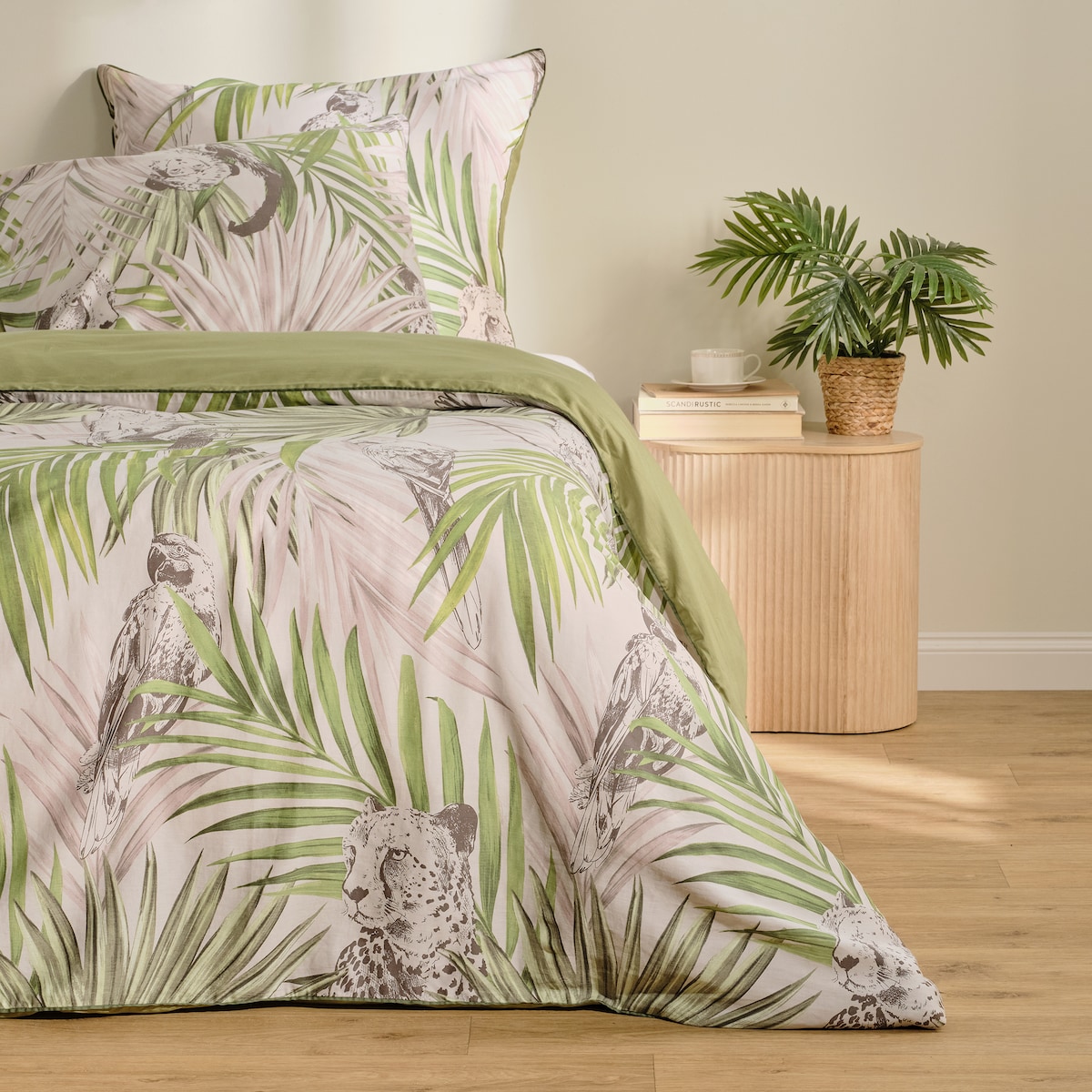 Pościel z bawełny satynowej z lamówką Peliro 200x220 cm