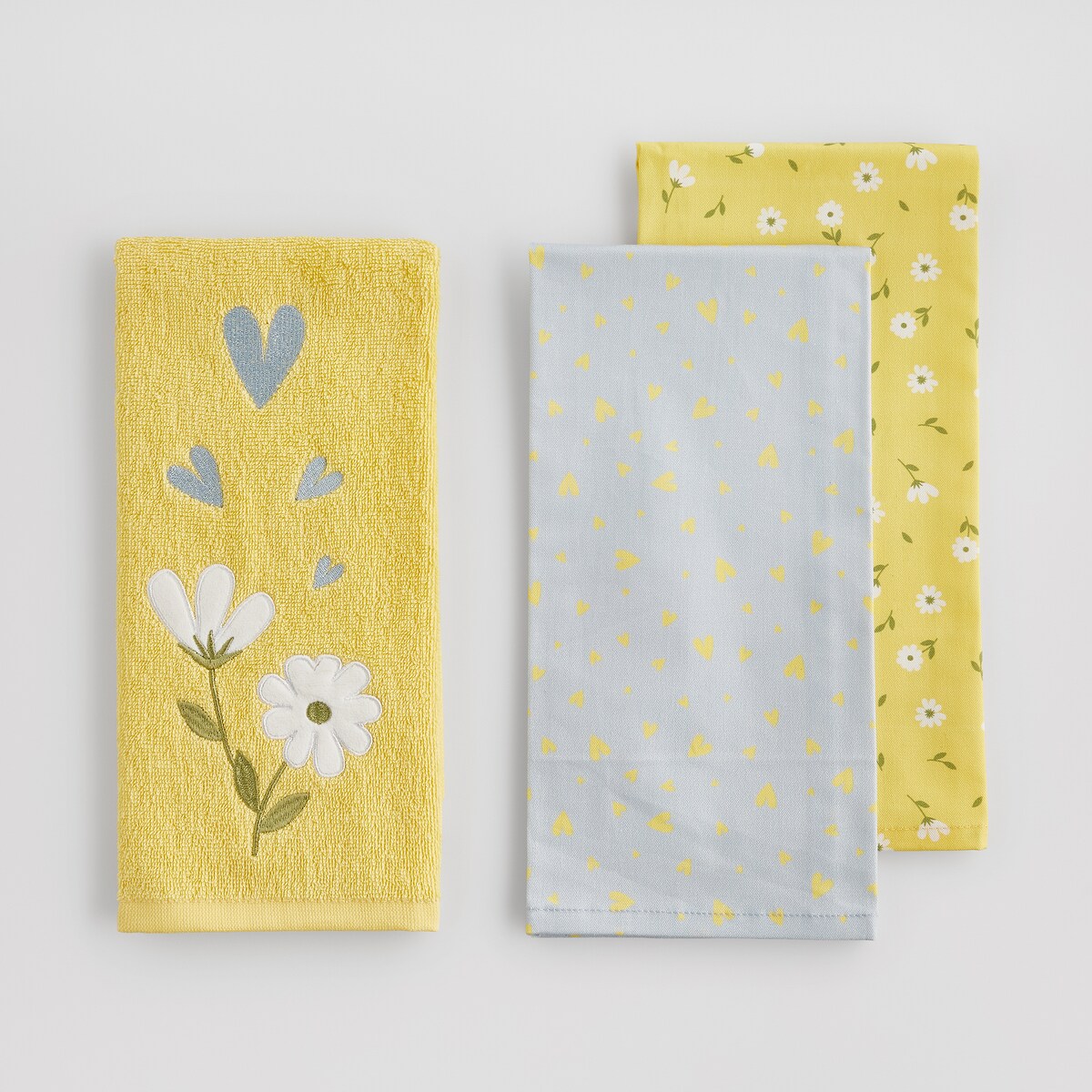 Komplet Ścierek Avis 45x65 cm z motywem serc