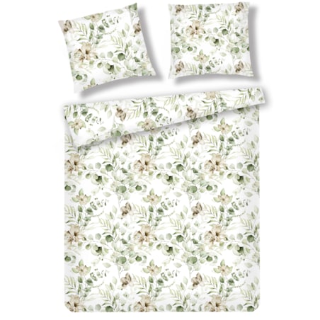 Pościel Z Mikrofibry Nutii 160x200 cm z motywem roślinnym