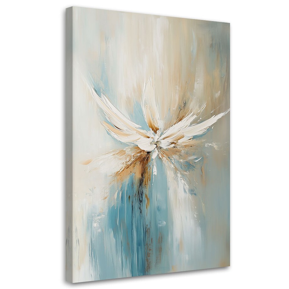 Feeby Obraz do salonu sypialni, Abstrakcja Beżowy Turkusowy 60x90