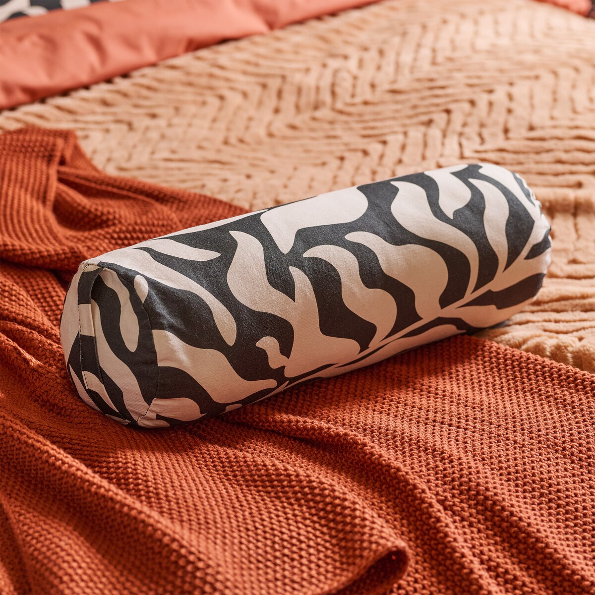 Poduszka Dekoracyjna Wałek Kamea z motywem liści