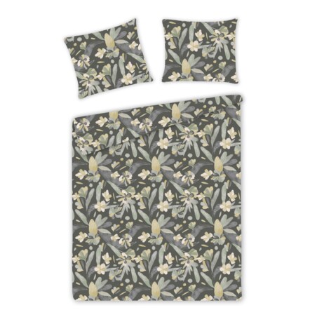 Pościel Bawełniana Carlene 200x220 cm z motywem liściastym
