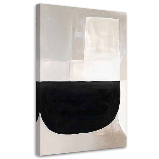 Feeby Obraz do salonu, Abstrakcja Geometryczna Szary 40x60