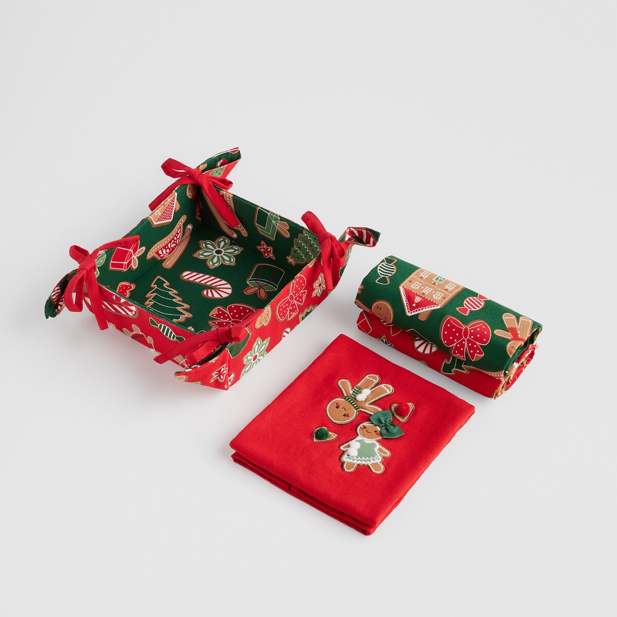 Kuchenny zestaw prezentowy Ginno 14x30 cm z motywem piernika