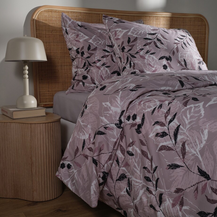 Pościel Z Mikrofibry Arianna 160x200 cm z motywem liściastym
