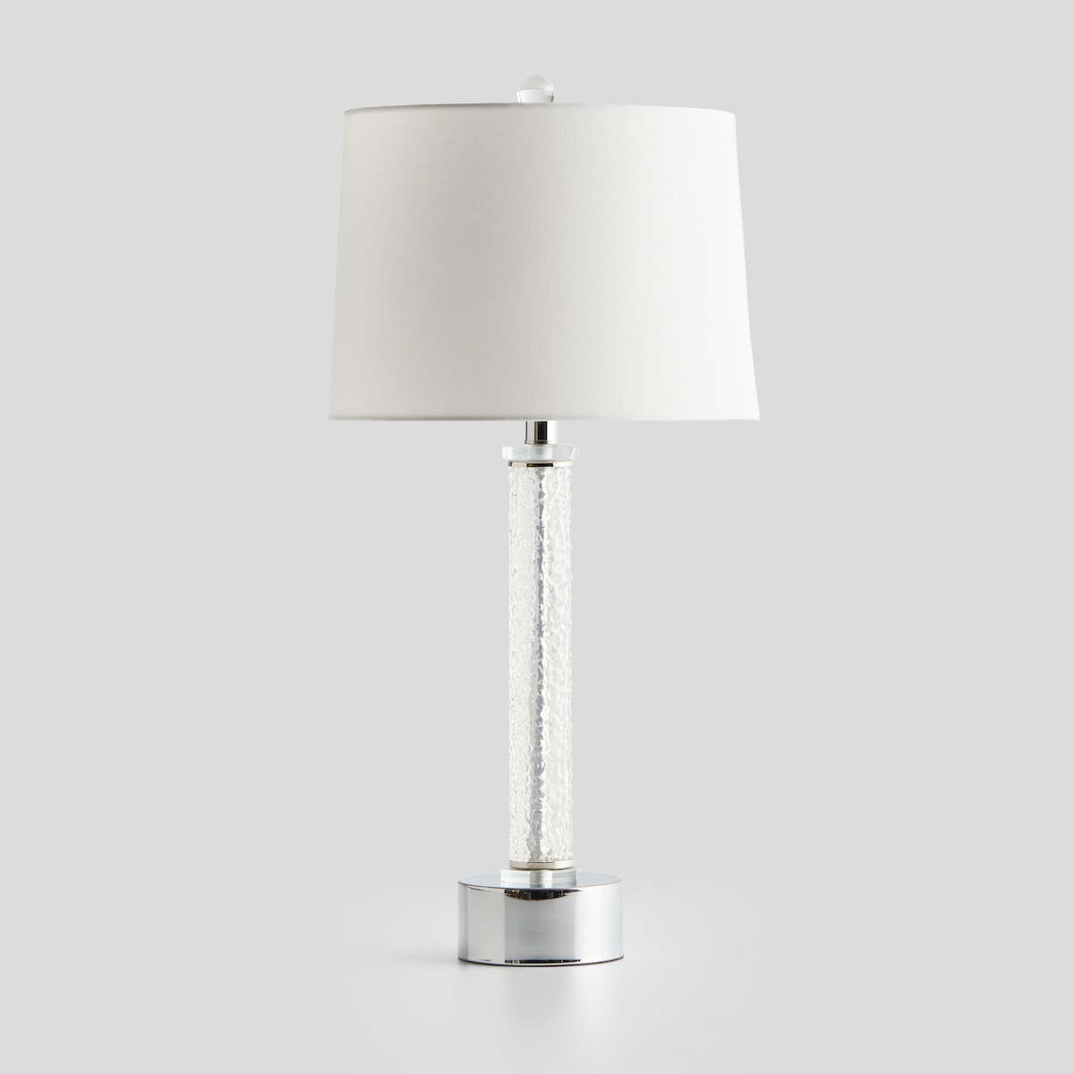 Lampa Stołowa Ze Szklaną Podstawą Flow