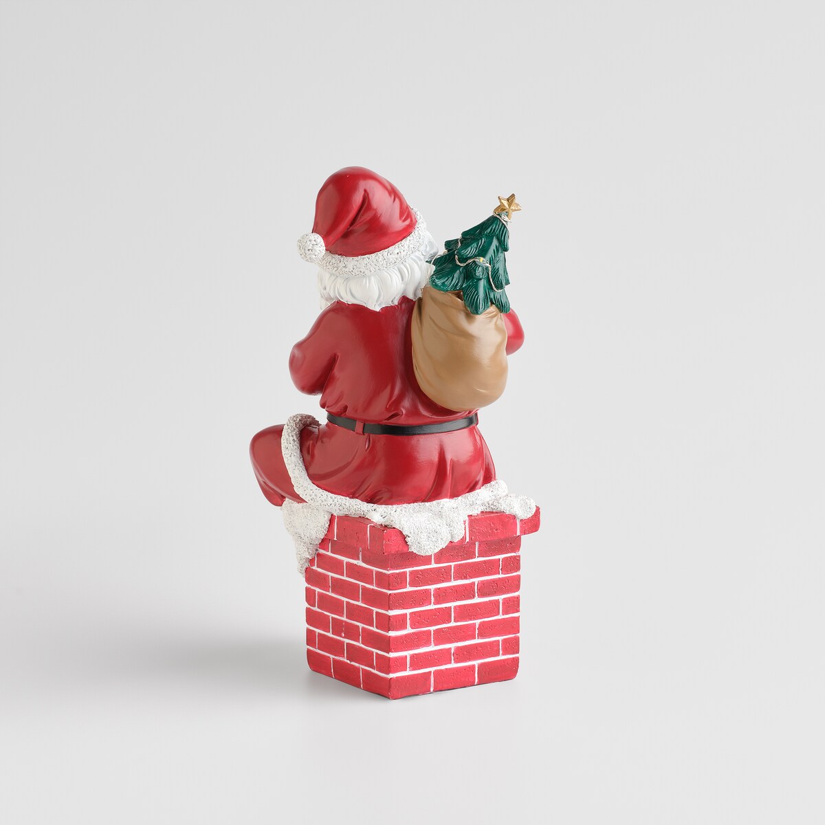 Figurka Led Chimney z motywem mikołaja