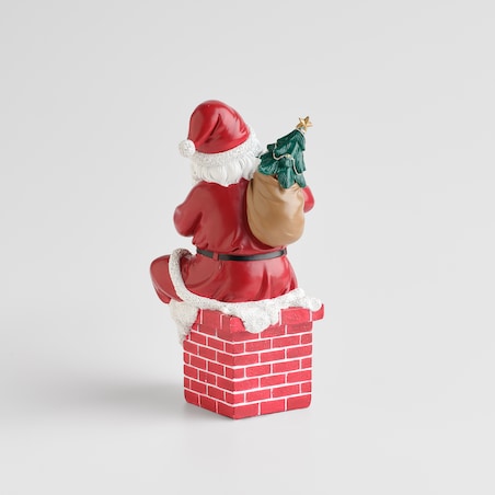 Figurka Led Chimney z motywem mikołaja