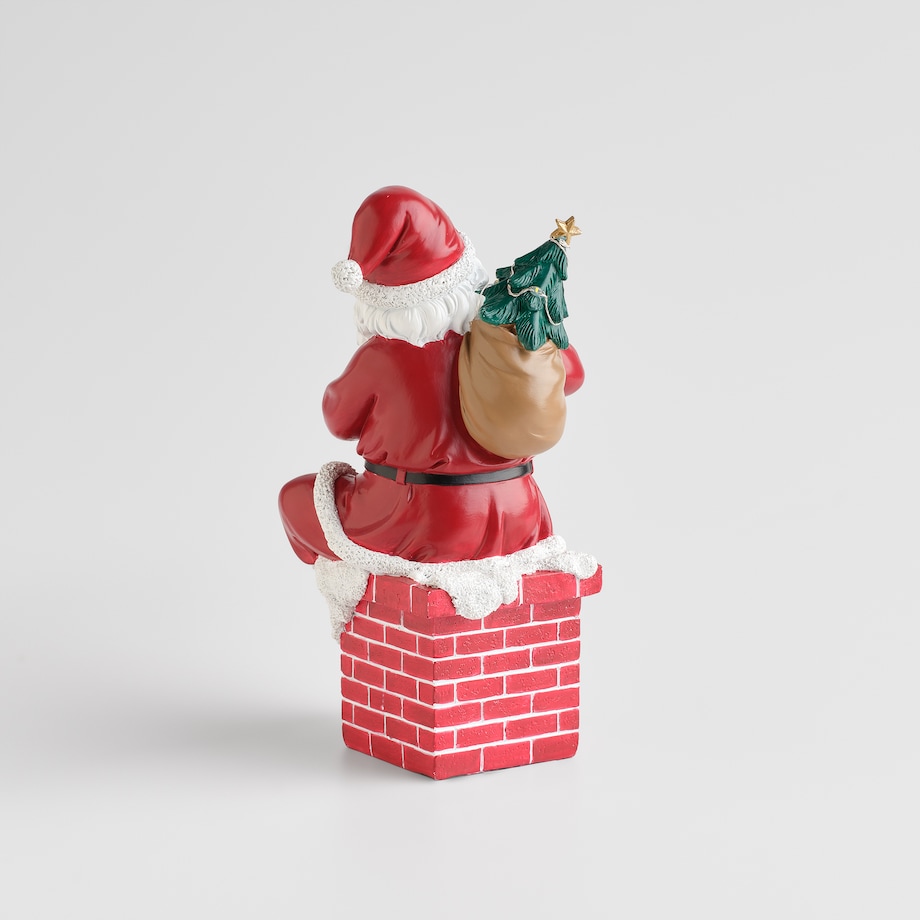 Figurka Led Chimney z motywem mikołaja