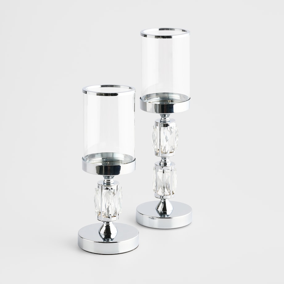 Świecznik Noova z motywem geometrycznym