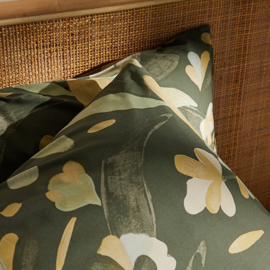 Pościel Bawełniana Carlene 200x220 cm z motywem liściastym