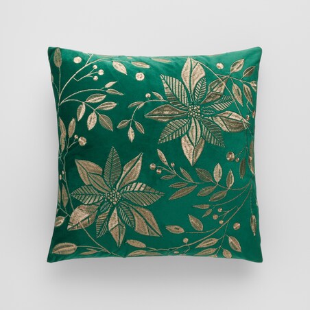 Poszewka Haftowana Petalina 45x45 cm z motywem gwiazdy betlejemskiej