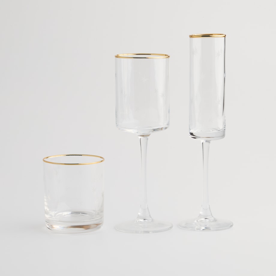 Szklanka Estrella z motywem gwiazdy