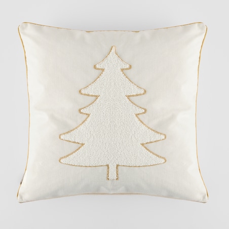 Poszewka Haftowana Medis 45x45 cm z motywem choinki