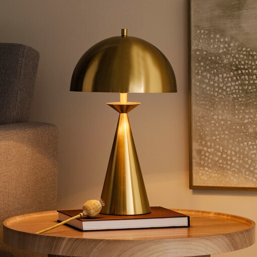 Lampa Stołowa ze szczotkowanego metalu Arthur
