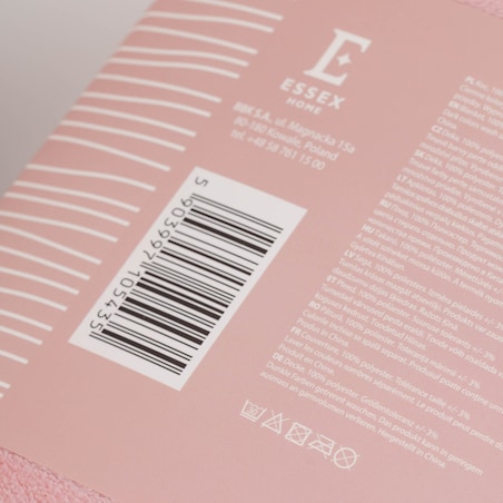 Jednokolorowy koc Tassels 130x170 cm