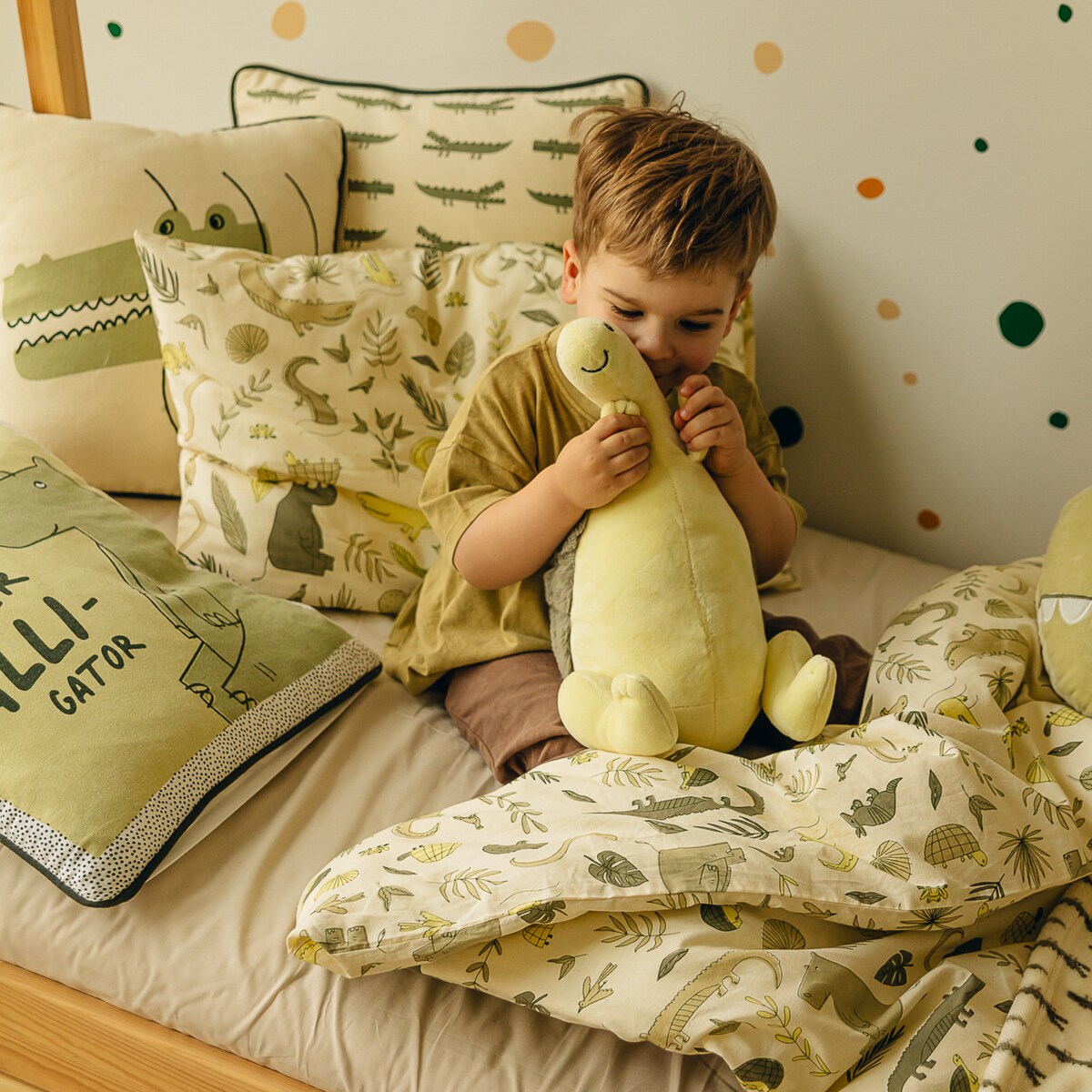 Poszewka Crocon 40x40 cm z motywem zwierzęcym