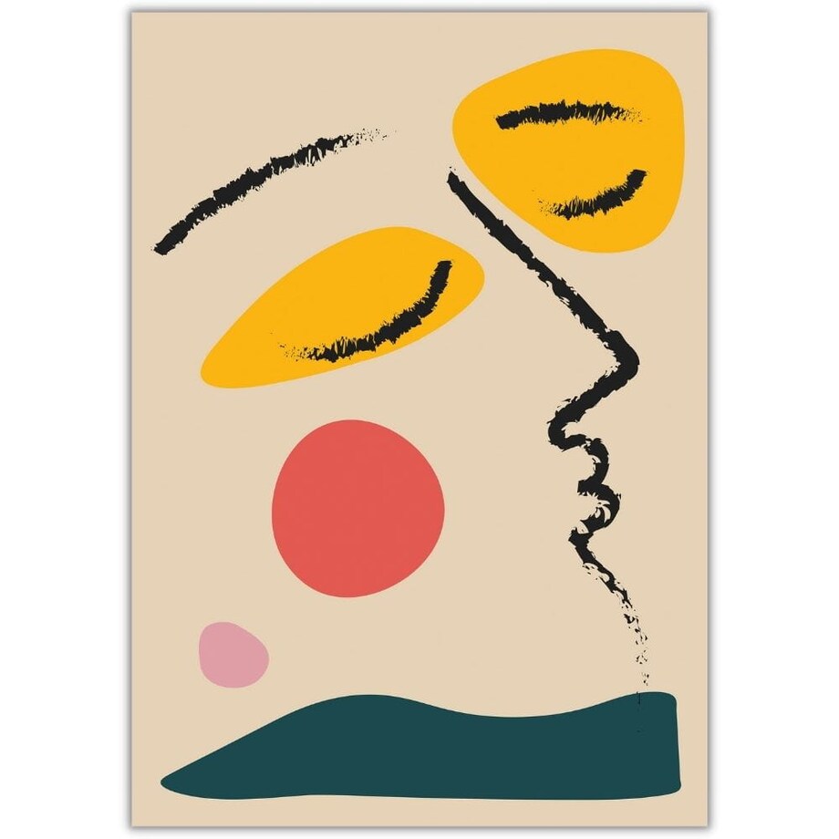 plakat face abstract 2 30x40 cm