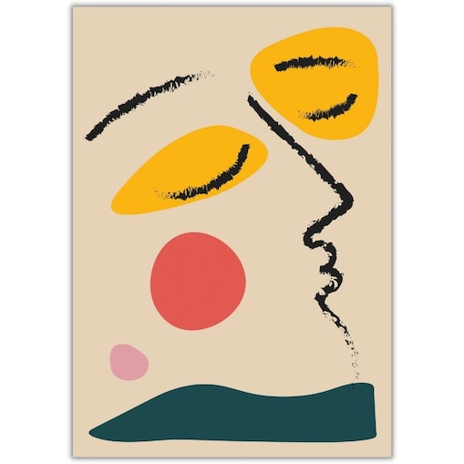 plakat face abstract 2 30x40 cm