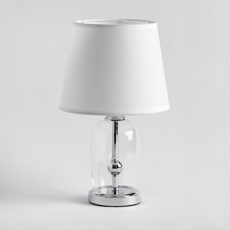lampa stołowa ze szklaną podstawą glasso small