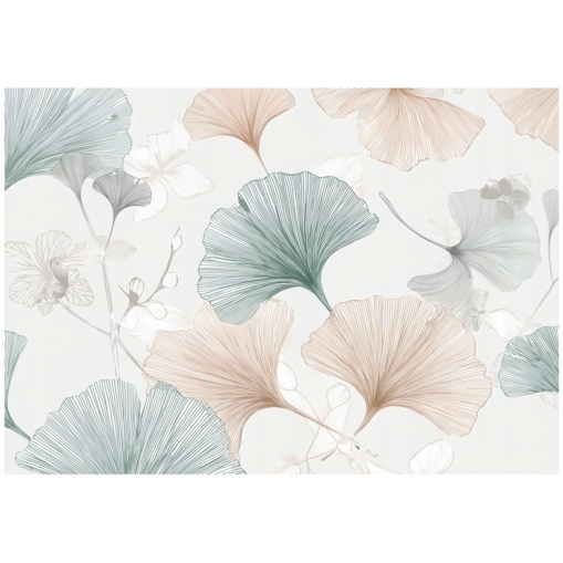 Fototapeta Do Sypialni Salonu Na Flizelinie Kwiat Miłorząb Beżowy 400x280