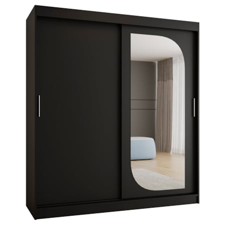 Szafa przesuwna LUCY 180 czarny