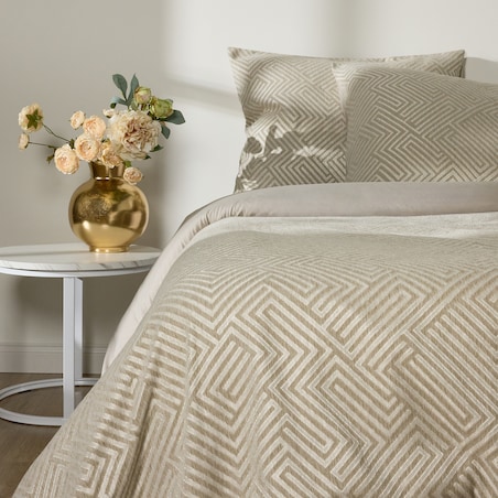 Komplet pościeli żakardowej Labirynto 200x220 cm z 2 poszewkami 70x80