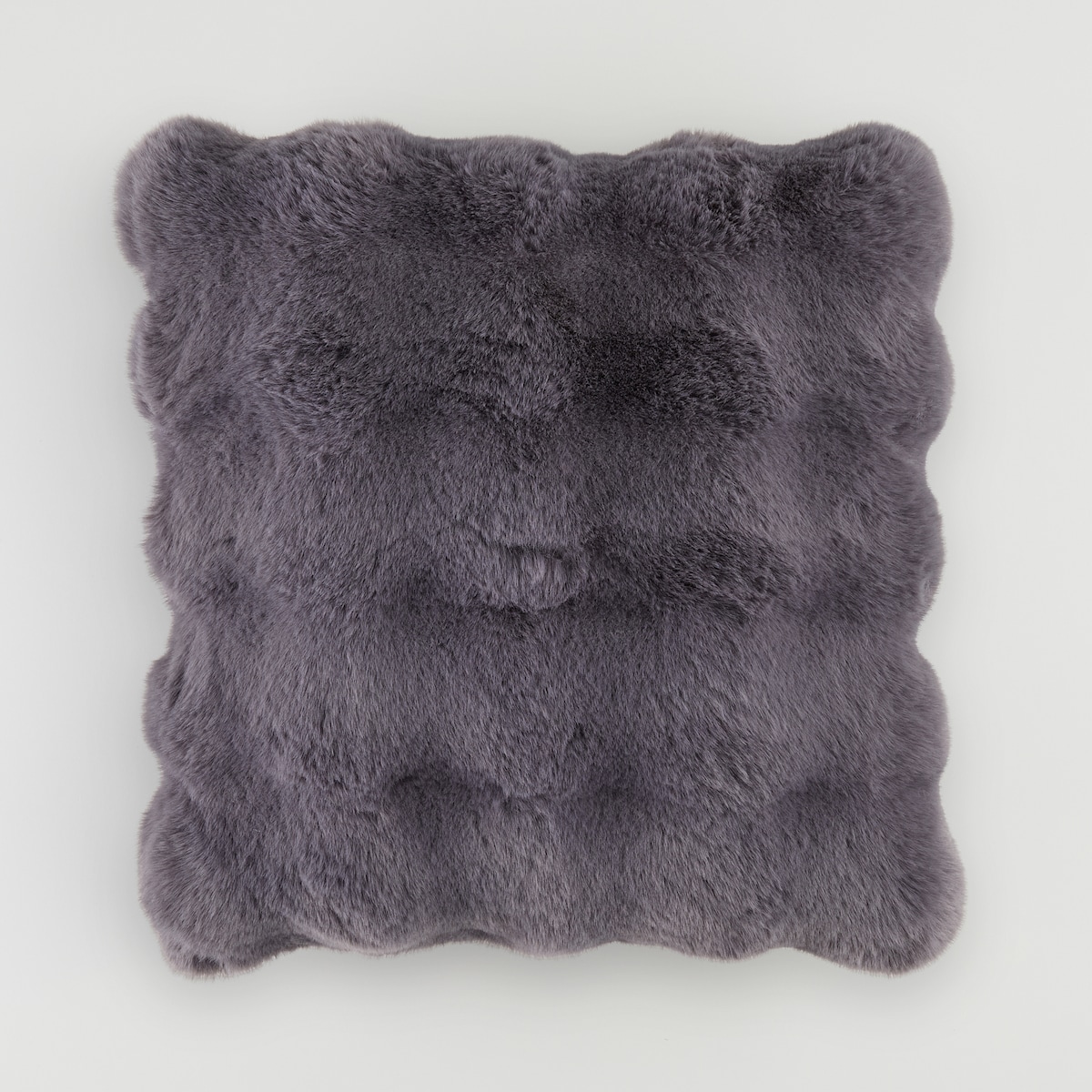 Poszewka Futrzana Bares 45x45 cm w kratę