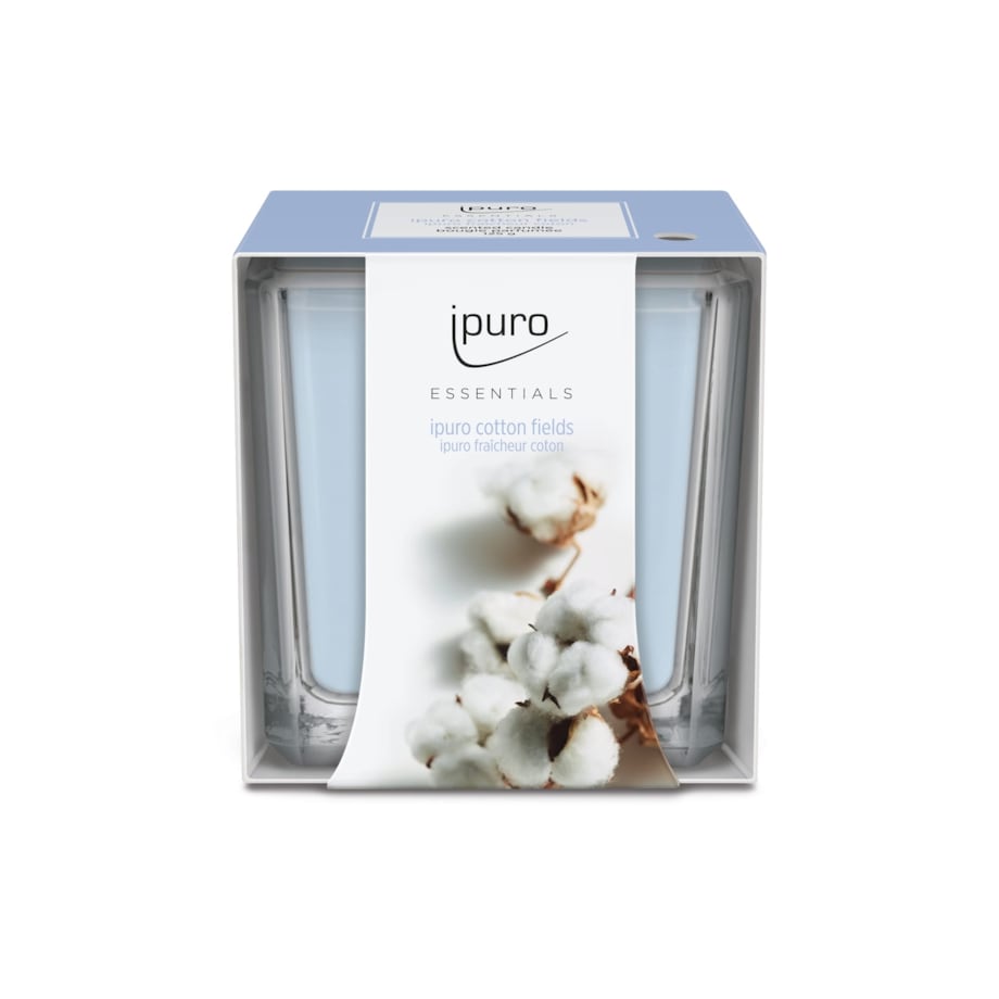 Świeca zapachowa ipuro ESSENTIALS Cotton Fields 125 g
