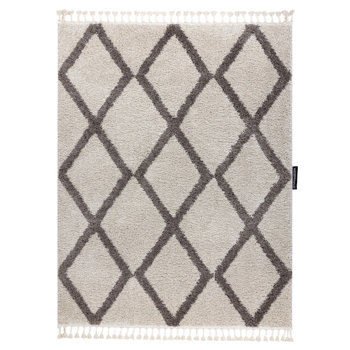 Dywan BERBER TROIK krem Frędzle berberyjski 120x170 cm