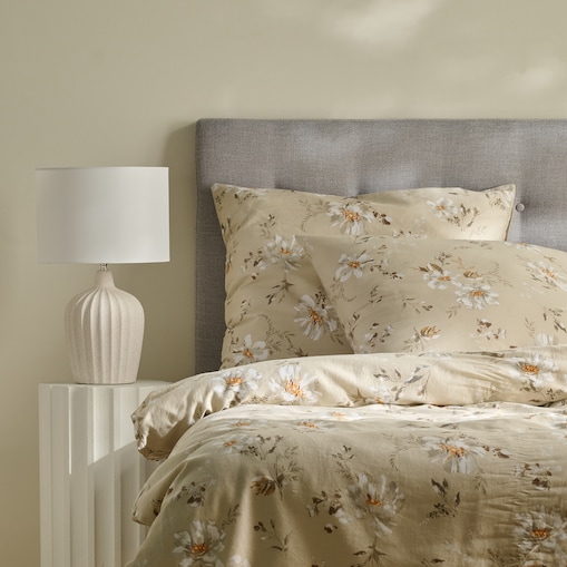 Pościel z bawełny satynowej Jasmina 200x220 cm z motywem kwiatowym