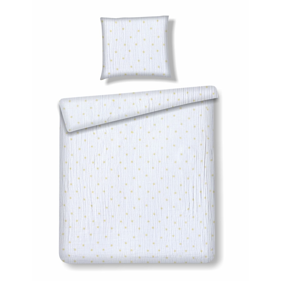 Pościel Muślinowa Astero 100x135 cm z motywem kwiatowym