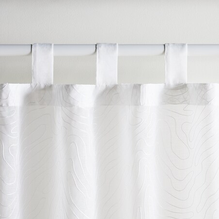 Firana Arties 140x250 cm z motywem abstrakcyjnym