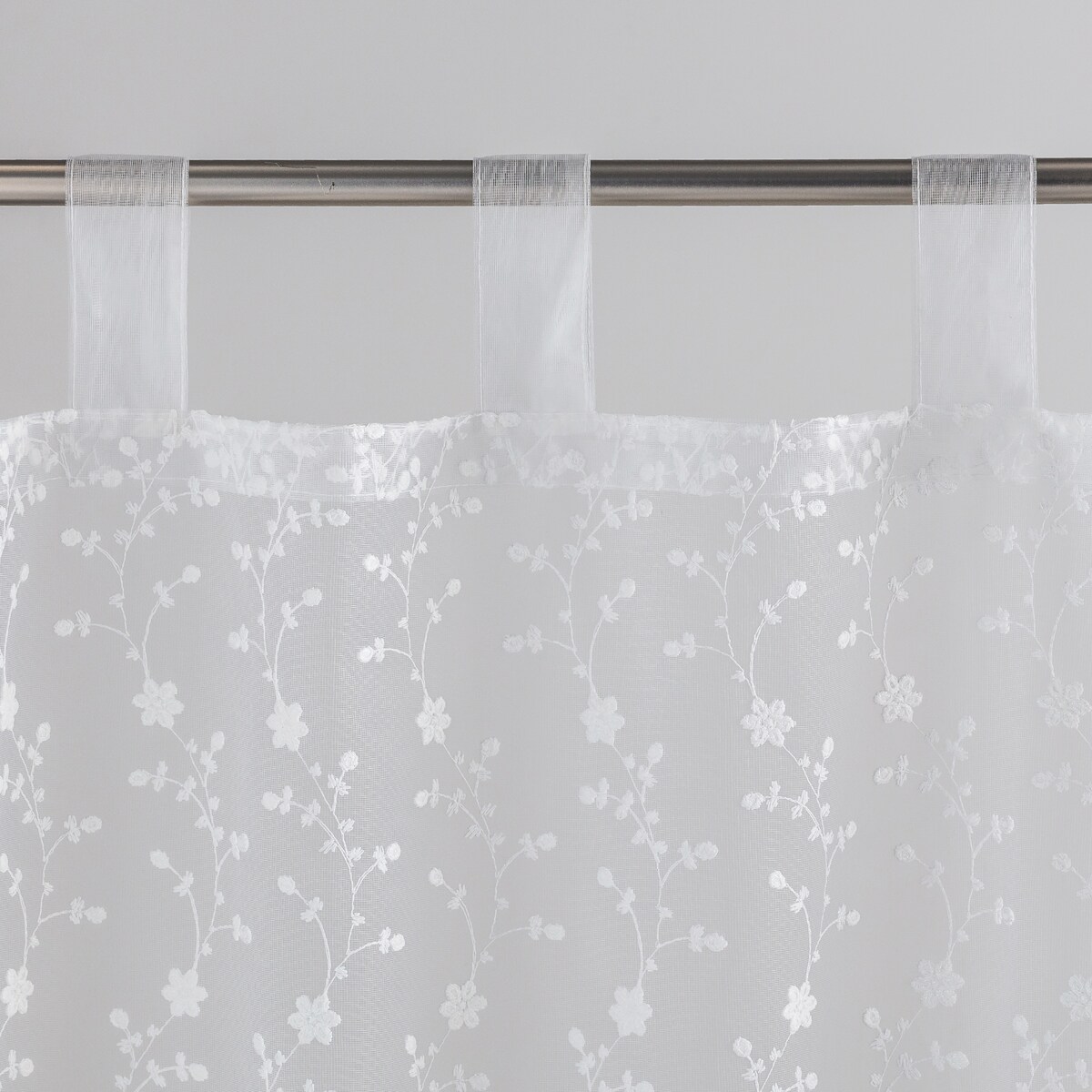 Firana Gaia 140x250 cm z motywem kwiatowym