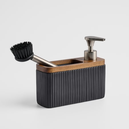 Dozownik z miejscem na gąbkę i szczotką Velosi