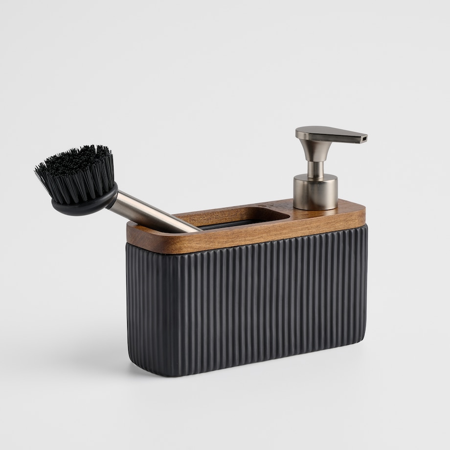 Dozownik z miejscem na gąbkę i szczotką Velosi