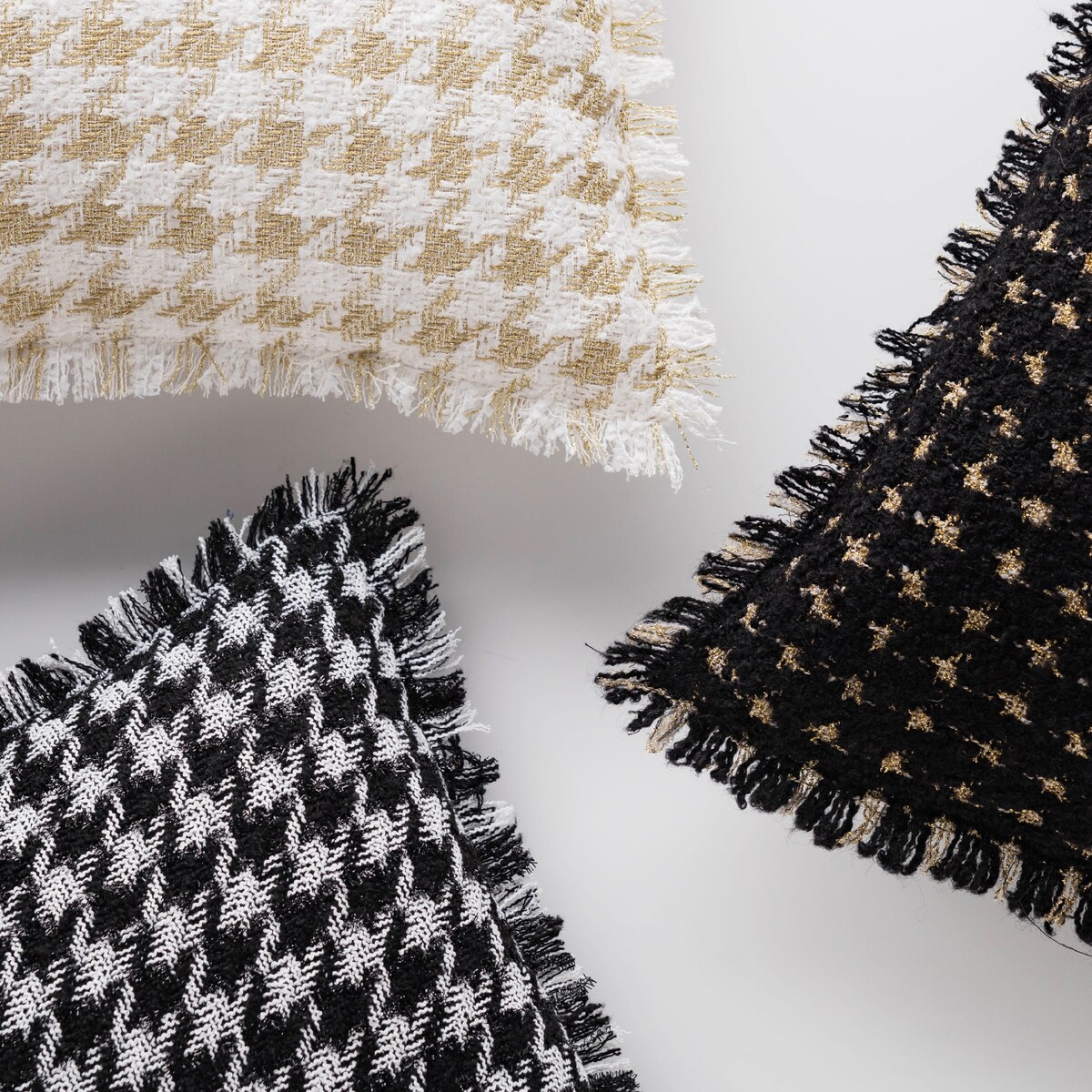 Poszewka Żakardowa Talos 45x45 cm w pepitkę