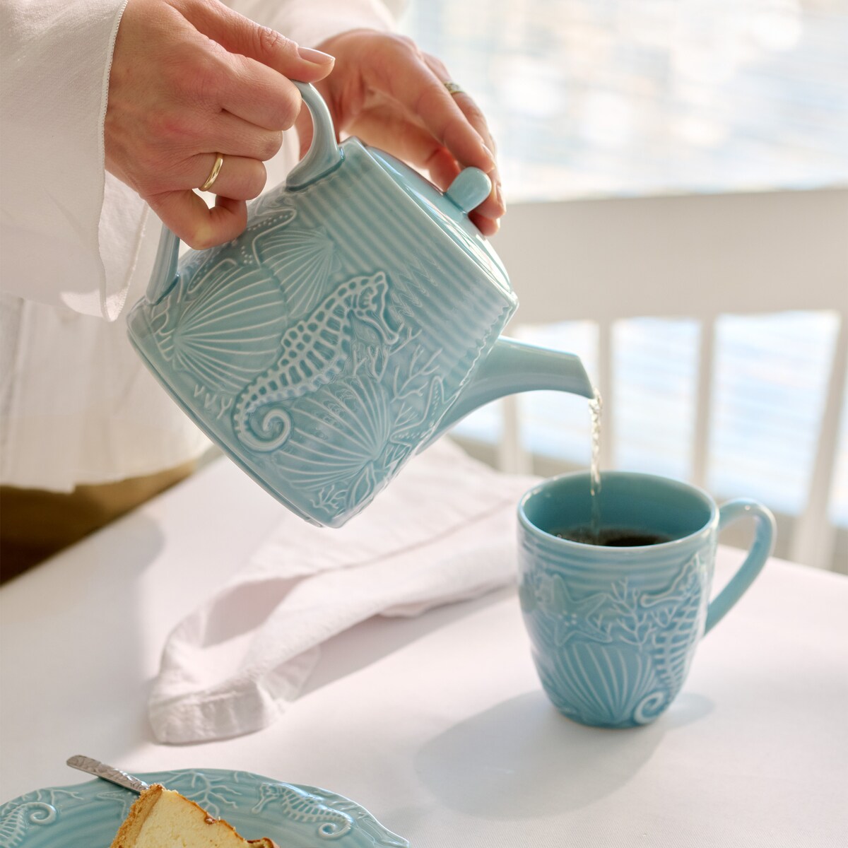 Kubek Aquarelle z motywem morskim