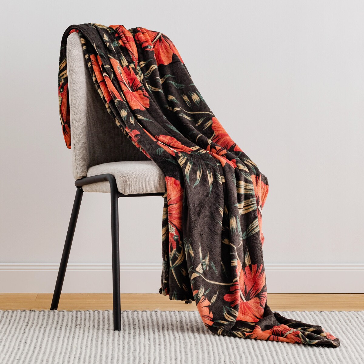 Drukowany koc Hibiskus 150x200 cm