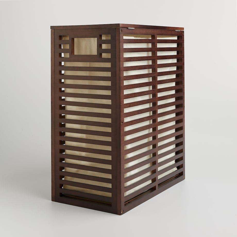 drewniany kosz na pranie smallwood 83 l