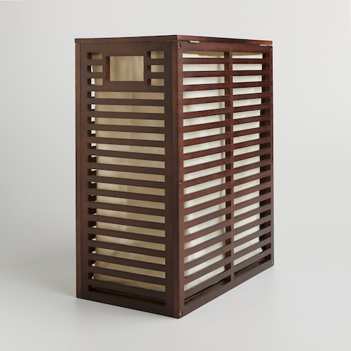 drewniany kosz na pranie smallwood 83 l