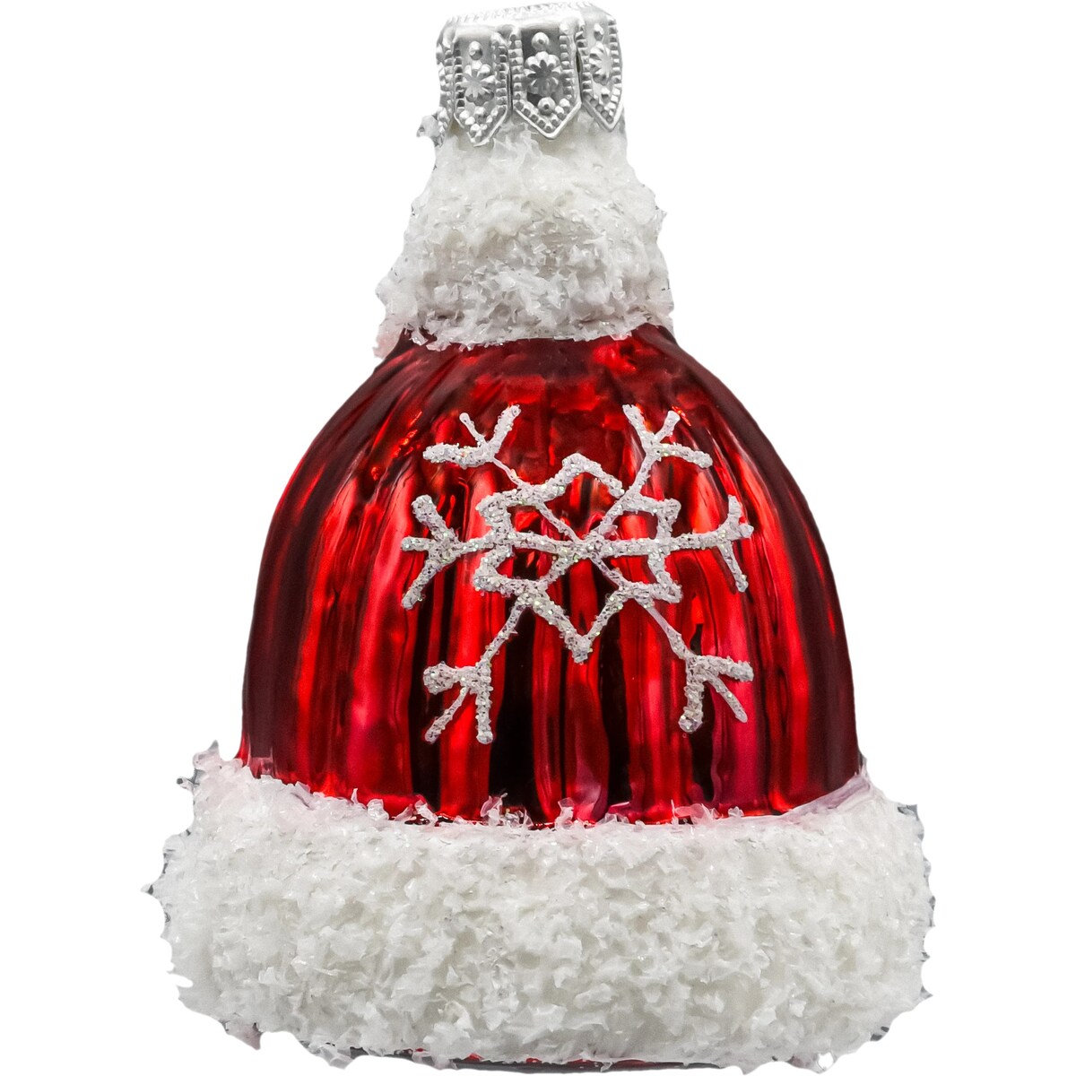 Bombka choinkowa: Czapka zimowa z płatkiem śniegu