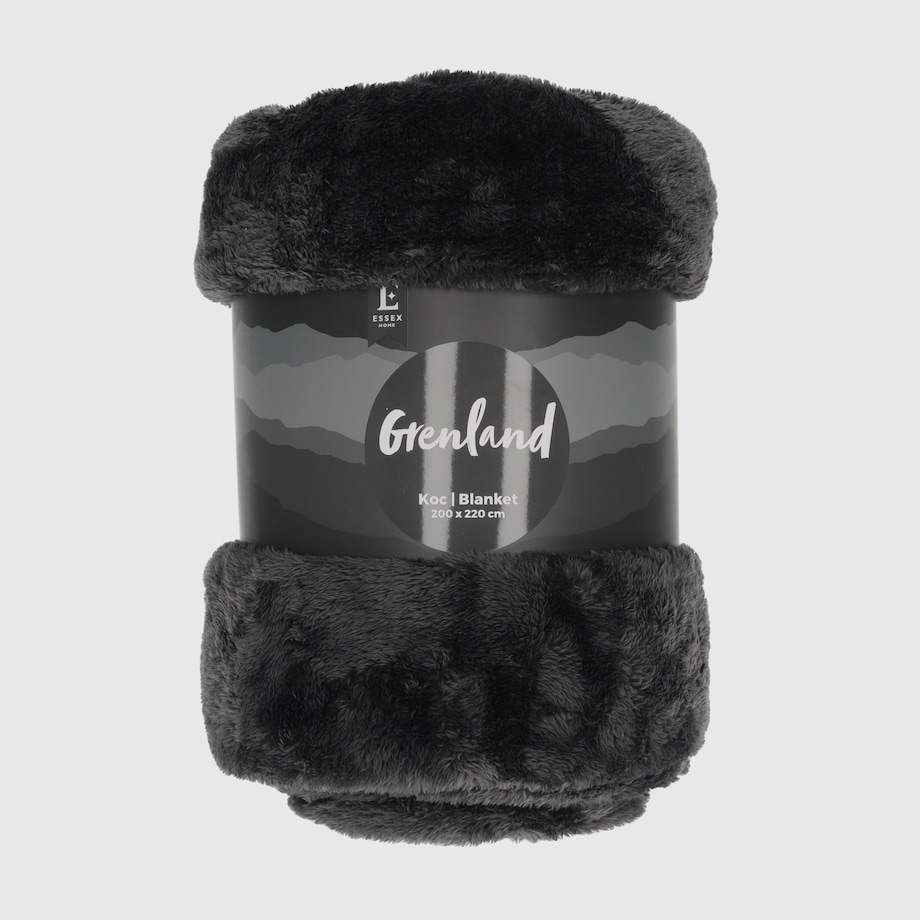 Jednokolorowy koc Grenland VI 200x220 cm